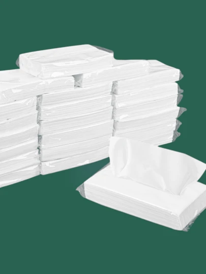 100 Blatt 50 Blatt weiche Gesichtstücher in großen Packungen, geeignet für Autos, Zuhause, Büros, Restaurants und Hotels. Dies sind großvolumige Einwegtücher, strapazierfähige und fusselfreie Tücher-Nachfüllungen, geeignet für Tücher-Boxen, Papierprodukte, Tücher, Servietten und Toilettenpapier.