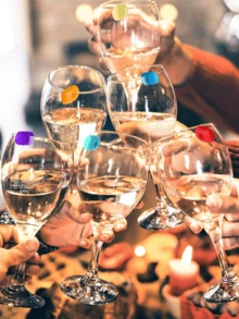 24pcs Silicone Wine Glass Charms, Suitable For Champagne, Cocktail And Martini Glasses, Perfect For Party Wine Glass Markers, Wedding And Birthday Supplies, Home And Party Decorations - Multicolor - View 6