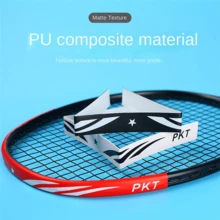 3/5/10 stuks badminton racketkopstickers, racketbeschermfolie, krasbestendige beschermfolie voor shuttlecocksnaren, slijtvaste racketframe stickers, zelfklevende badmintonaccessoires, racketaccessoires, valbescherming - Veel kleurig - Bekijken 2