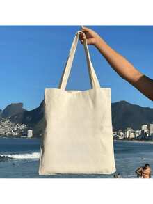 100% Cotton Ecobag Bag FIGHT LIKE A PROF Print (Pink) - 白色 - 查看 3