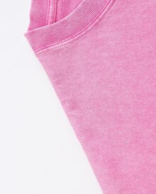 Men's Casual Summer Washed Cotton T-Shirt [Old Row Outdoor] Fish Print, Round Neck, Short Sleeves, Lightweight Cotton Knitted Fabric, Casual Summer Round Neck Shirt | Rib Details. - 玫粉色 - 查看 5