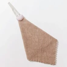 1 pièce Serviette imprimée avec motif d'animal de la forêt mignon, serviette carrée en polaire douce, chiffon de nettoyage absorbant polyvalent pour la décoration de la salle de bain et de la cuisine, été