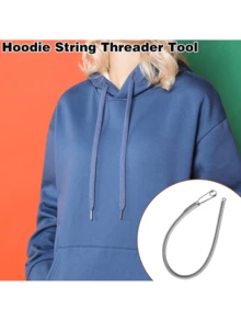 3 dụng cụ xỏ dây rút lò xo kẹp xỏ dây có thể uốn cong dụng cụ xỏ dây áo hoodie đa năng dụng cụ thay thế dây rút khâu tay, xỏ dây lò xo cho quần nỉ quần short áo khoác - Nhiều màu - Xem 5