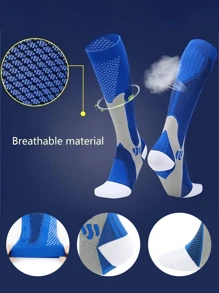 3 Pairs Compression Socks For Men And Women High Stretch Outdoor Sport Leg Support Stockings, Running, Athletic, Nursing S-XXL