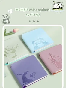1set熊猫方形小笔记本便携口袋方形小笔记本小号高颜值熊猫超可爱记事本开学季
