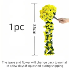 Nejlue Artificial Flowers/Plants1111 Home & Living 2 件 85 厘米人造假吊花植物，用于户外秋季装饰，1 件仿丝绸紫罗兰抗紫外线真实蔓生藤蔓，用于家居装饰、房间装饰、花园装饰、墙壁装饰、室内外装饰、卧室装饰、婚礼装饰、餐桌装饰、圣诞装饰、派对装饰、生日装饰