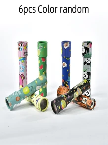 1 Stück/6 Stücke Cartoon Großer Drehkaleidoskop, Magischer sich verwandelnder endloser Innenkaleidoskop! Tolles Geschenk für Ostern, Weihnachten und Geburtstage