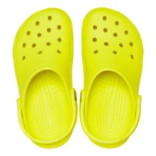 Crocs 儿童经典木屐、休闲百搭夏季穿孔凉鞋 - 酸度 - 查看 2