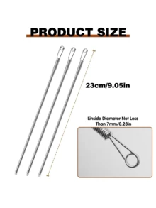 3 dụng cụ xỏ dây rút lò xo kẹp xỏ dây có thể uốn cong dụng cụ xỏ dây áo hoodie đa năng dụng cụ thay thế dây rút khâu tay, xỏ dây lò xo cho quần nỉ quần short áo khoác - Nhiều màu - Xem 7