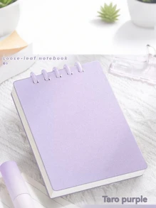 Libreta mini A7 con diseño de alta calidad, páginas desprendibles, plegable 360°, 80 hojas/160 páginas, carcasa de PP mate resistente al agua, adecuada para oficina, escuela, reuniones, contabilidad, DIY, registro de vida, conferencias de estudiantes, reuniones de trabajo, planificación de fitness, vuelta al cole, trabajo, etc.