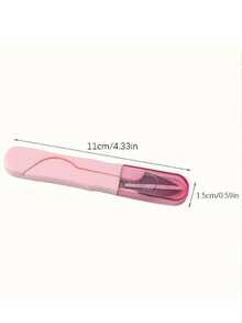 1pc Pink Portable Scissors | Embroidery Scissors | U-Shaped Sewing Scissors | Sewing | Valentine's Day Gift - Multicolor - View 9