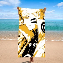bandai A Bandai Cartoon Beach Towel Made From Water-Absorbent Polyester Material, Soft And Comfortable, Machine Washable, Suitable For Yoga, Travel, Swimming, Fitness, And Camping.