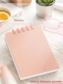 Libreta mini A7 con diseño de alta calidad, páginas desprendibles, plegable 360°, 80 hojas/160 páginas, carcasa de PP mate resistente al agua, adecuada para oficina, escuela, reuniones, contabilidad, DIY, registro de vida, conferencias de estudiantes, reuniones de trabajo, planificación de fitness, vuelta al cole, trabajo, etc.