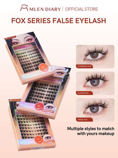  Mlen Diary Lashes Clusters, 100pcs C Curl 9-14mm Individual Lashes, DIY Manga Eyelash, Reusable Natural Fluffy Lashes At Home Lash Clusters,Eye Lash Clusters,Individual Eyelashes,Lashes,Fake Lashes