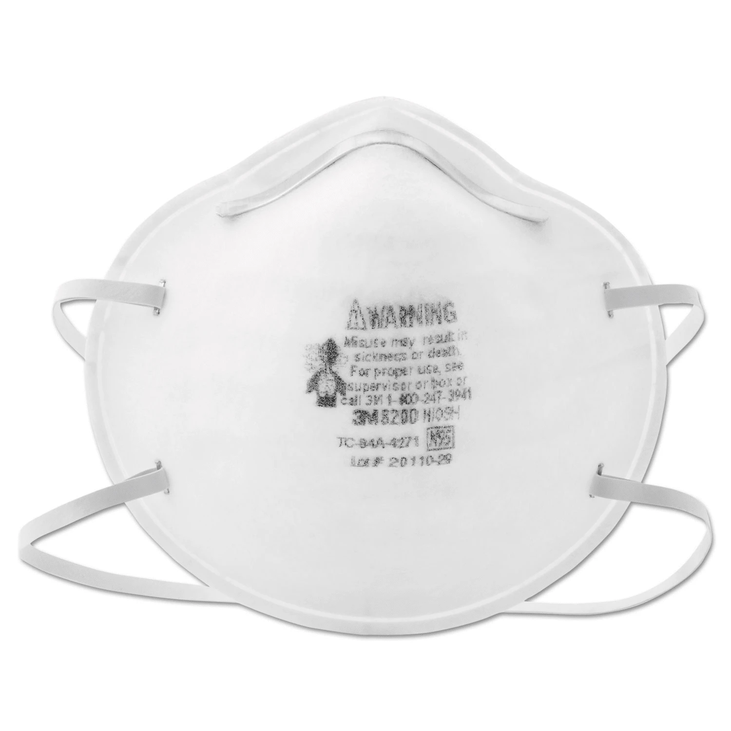 "Particulate Respirators, Standard Size – 8200, 8210, 8210V Models, With And Without Cool Flow Valve, 10–20/Box"