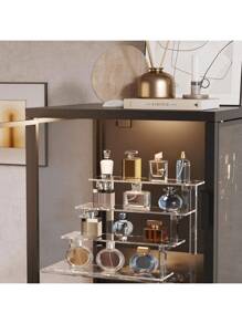 Support de présentation de parfum en forme de présentoir à gâteaux, décoration et organisateur de bureau, vitrine de jouets, présentoir au détail, support de collection de bonbons et de desserts, étagère d'organisation de parfum polyvalente et support de présentoir à petits gâteaux, étagères d'exposition pour figurines, étagères à desserts pour fête, décoration et organisateur, support organisateur de parfum en acrylique, support de présentoir à petits gâteaux