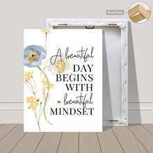 2Dflat, 3pcs, Wood Frame Canvas Print Decorative Painting, Wild Flowers Quote Art, Minimalist Poster, Bohemian Style, Indoor Home Wall Decoration Art. Suitable For Various Spaces Such As Living Rooms, Bedrooms, Bathrooms, Kitchens, Corridors, Offices, Bars, Restaurants, Bookstores, Cafes. It Is The Perfect Gift For Birthdays, New Year's, Valentine's Day, Mother's Day, Father's Day, Thanksgiving, June 10th, 4th Of July Independence Day, Teacher Appreciation, Graduation, Carnival, Bachelorette Party, Anniversaries, Weddings, Halloween, Christmas, And Easter. Very Suitable For Room Decoration And Home Decor. Ready-To-Hang. - 彩色 - 查看 6