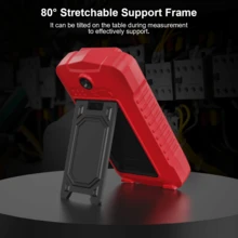 Multimètre intelligent HYTAIS TS-60, 6000 mesures, rechargeable Type-C, écran couleur, mesure de la tension et du courant continu et alternatif, VFC, résistance, capacité, température, Hz, détection de fil sous tension - Rouge - Voir 7