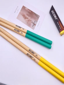 1 Pasang Stik Drum Maple Premium 5A - Pegangan Anti Selip, Cocok Untuk Pemula Dan Penggemar Jazz, Ideal Untuk Latihan Dan Pesta Natal - MultiWarna - View 7