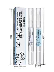 兽医推荐宠物牙垢清洁笔，无需刷牙，抗菌，抗牙结石，美白，有效软化牙垢，帮助维护宠物口腔健康，懒散人士必备，节日理想健康礼物 - 彩色 - 查看 9