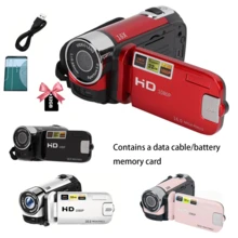 1pc 270° Rotating LED Flip-Screen Camera, HD Digital Camera With 32GB Memory Card - 1080P Full HD, 1080P, 2.4-Inch Display, 16x Zoom, Wide-Angle Lens, Built-In Battery And USB Charging Cable For Photography And Video - Perfect For Travel, Parties And Concerts - 黑色 - 查看 2