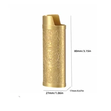 金属打火机盒，带 Constantine 3D 深雕图案，打火机保护套，耐用、抗压、防摔、紧密贴合 BIC J6 打火机 - 适合吸烟者、父亲、丈夫、男朋友、节日礼物的完美礼物 - 不含打火机