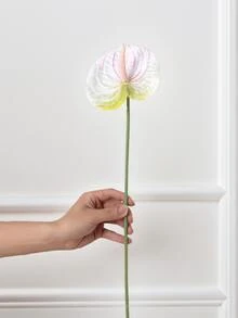 1 件/3 件/5 件人造红掌百合花（粉绿色）适用于婚礼办公室派对酒店家居餐桌装饰 - 粉綠色 - 查看 6