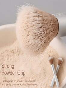 1/2/3/4支装蓬松化妆刷，高光泽刷，粉状腮红刷，便携式混合刷，眉粉两用刷，白色蘑菇造型旅行化妆刷，适用于控制粉状腮红的色调，或用作指甲油除尘刷，清洁指甲表面，适合女性和女孩使用。美容健康 > 美容工具 > 化妆刷 > 面部刷，粉底刷，遮瑕刷，腮红刷，修容刷，腮红刷，古铜粉刷，散粉刷，粉底刷，腮红刷 - 白色 - 查看 8