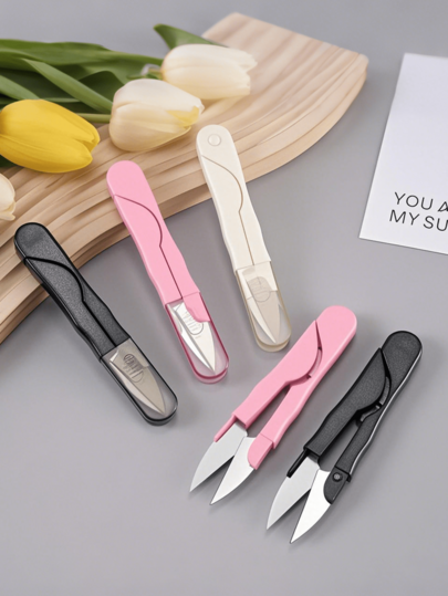 1pc Pink Portable Pair Of Scissors|Thread Cutting Scissors|Embroidery Cross Stitch U-Shaped Scissors|Sewing|Valentine'sDay Gift,Sewing Seam Ripper PinkPlastic Handle Seam Ripper Thread Cutter,Seam Ripper Thread Ripper ForSewing Craft Needlework Tools