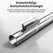 KLEIDERSTÄNDER STABIL SCHWERLAST KLEIDERSTÄNDER AUF ROLLEN KLEIDERWAGEN MOBILER - Gold - Übersicht 7
