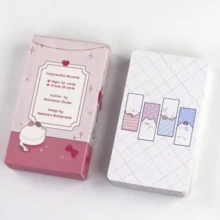 猫咪珍贵塔罗牌神谕卡 - 纸牌游戏，48 张牌，猫咪塔罗牌，大白猫神谕卡，游戏礼物，趣味棋盘游戏，适合家庭游戏、派对娱乐游戏 - 彩色 - 查看 3