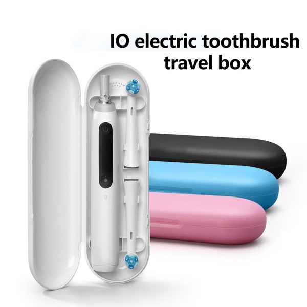 Travel Box Electric Toothbrush Travel Box 1PC Compatible With IO Series Toothbrush Space, PP Material, Simple Classic Black And White, Toothbrush Storage Box, Suitable For Business Travel.