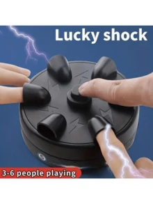 Mini Shock Wheel Teasing Lie Detector Stress-Relief Finger Prank Game, Desktop Stress-Relief Desktop Game, Family Gathering Game, Lie Detector Stress-Relief Prank Party Finger Game, Suitable For Various Occasions And People, Adding Fun To Different Settings. Perfect Christmas Gift. - Multicolor - View 11