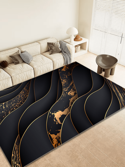 1 Stück moderner minimalistischer dekorativer Teppich, Schlafzimmerteppich, Büroteppich, Wohnzimmerteppich, Heimdekoration Teppich, bedruckter Teppich, Fensterbank Teppich, geeignet für Heimdekoration