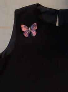 Retro Stickerei, Farbverlauf Schmetterling Brosche, Mantel Pullover, vielseitige, elegante und künstlerische Brosche Accessoire