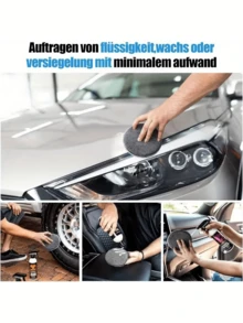 11pcs Car Cleaning Kit, Includes Tire Brush, Microfiber Cleaning Gloves, Scraper Pad And Detail Sponges For Interior & Exterior Care, An Excellent Choice For Car Cleaning