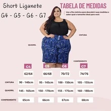 Kit 4 Bermuda Shorts Plus Size Garter Belt Affordable Fashion Curvy  With Elastic Waist Real Curves Fresh - 彩色 - 查看 10