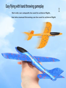 1 szt. Zabawki do wyrzutni samolotów, piankowy szybowiec z wyrzutnią dla chłopców i dziewcząt, 2 tryby lotu, samolot wyrzutni dla dzieci, zabawki do uprawiania sportów na świeżym powietrzu, prezenty dla chłopców i dziewcząt w wieku 4, 5, 6, 7, 8, 9, 10 i 12 lat