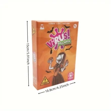 1 pieza Juego de cartas del Virus Goliat, el juego de cartas contagiosamente divertido, color verde, adecuado como regalo de Halloween, Navidad, juego de mesa, ¡regalo festivo!