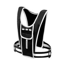 Night Glow Guardian Reflective Vest Bag For Running, Cycling, And Fitness Universal Use, Multi-Pocket Storage For Items, Lightweight And Breathable, Elastic And Comfortable