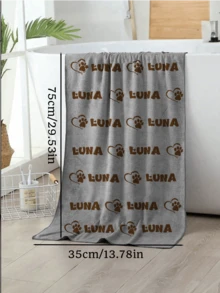 منشفة استحمام مخصصة للقطط والكلاب، قابلة للطباعة بالاسم، ماصة للرطوبة بشكل عالي، سريعة التجفيف، سهلة التنظيف، مناسبة للاستحمام، مسح البراثن، إلخ. هذه المنشفة السوبر من الألياف الدقيقة سريعة التجفيف مصممة خصيصًا للجراء، ماصة للرطوبة بشكل عالي، مناسبة للكلاب المتوسطة الحجم. مثالية للقطط والكلاب! هدية عيد الميلاد - متعدد الألوان - مشاهدة 12