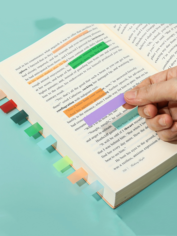 200pcs Bible Sticky Notes Set - Self-Adhesive Page Markers With Translucent Index Tabs, Fluorescent Highlighter Strips, And Colorful Sticky Flags For Easy Categorization, Emphasis Marking, And Study Organization
