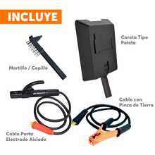 Adir Mini Soldadora Inversora 130A con Kit  Completo para Electrodo Revestido Amarillo 3480 - Amarillo - Ver 2