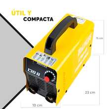 Adir Mini Soldadora Inversora 130A con Kit  Completo para Electrodo Revestido Amarillo 3480 - Amarillo - Ver 3