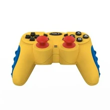 Controlador inalámbrico compatible con , Mando de juego compatible con Switch Pro, PS3, PC, Android que admite eje giroscópico, doble vibración, turbo y control de movimiento - Amarillo - Ver 1