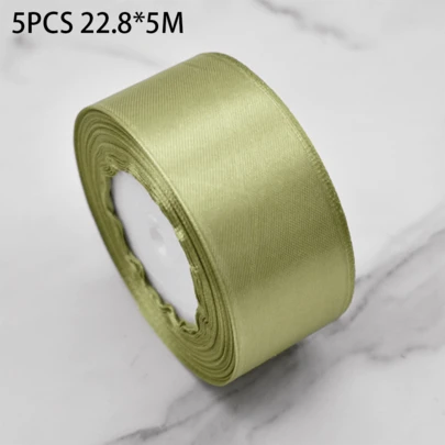 5 Rollos Satinado Decoracion Colores Listón 4cm 114 Metros, para regalos festivos, decoración de bodas, manualidades DIY, lazos, diademas, vuelta al colegio, Día de San Valentín