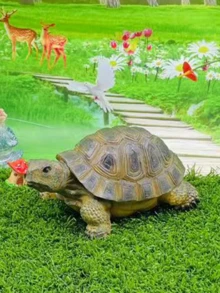 1pc Artificial Turtle Garden Outdoor Decor Figurine - Multicolor - View 6