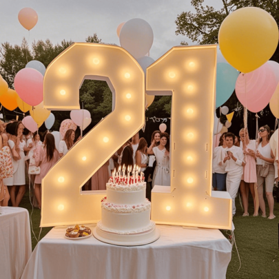 1 set da 120cm di lampade a palloncino a numero luminoso di grandi dimensioni, adatto per feste di compleanno, anniversari, matrimoni, lauree, include 10/12/16 luci LED bianco caldo