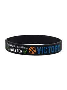 1 pièce/3 pièces Bracelet en silicone Victoire au basketball Rien n'est impossible