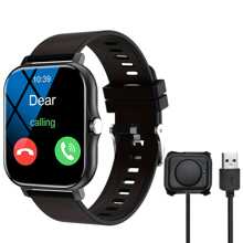 LOMAXFR 1.83-Inch Full Touch Screen Smart Watch, Call Reminder/Rejection, HD Voice Call, Multiple Sports Modes, Sports Data Tracking, Suitable For Outdoor Sports, Unisex Sports Watch, Clear Music Playback, Remote Control Photography, Easy To Wear And Use In Daily Life, Suitable For Holiday Gifts